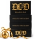 Four black-and-gold Dirty Little Deck game boxes on a white background.